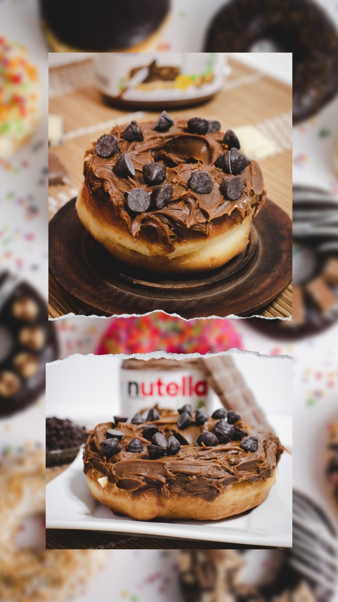 Foto de biscocho con nutella
