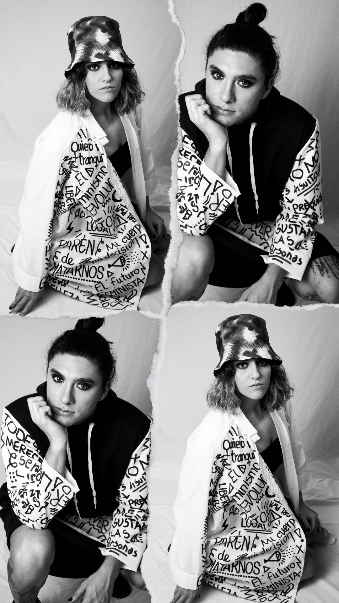 4 Fotos de modelos con looks variados