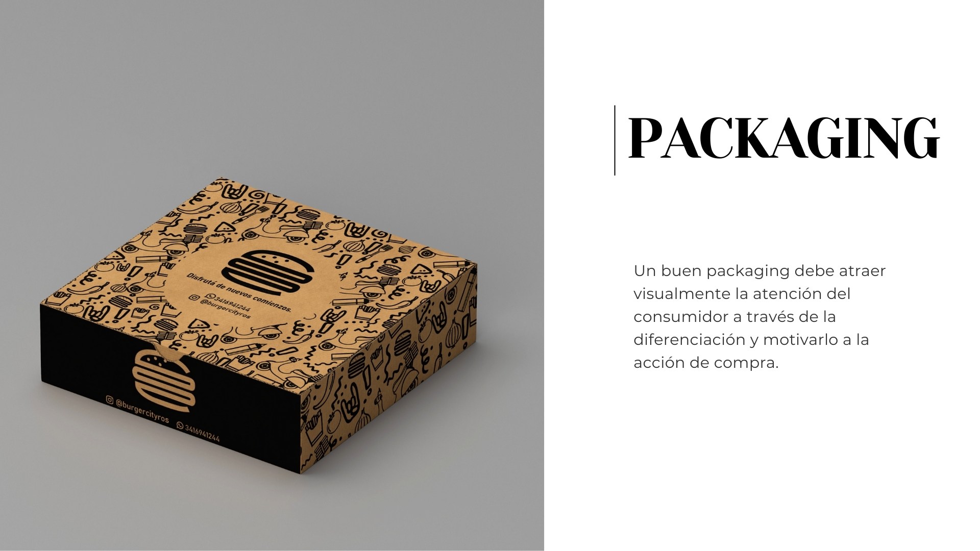 Packaging y ejemplo ilustrado