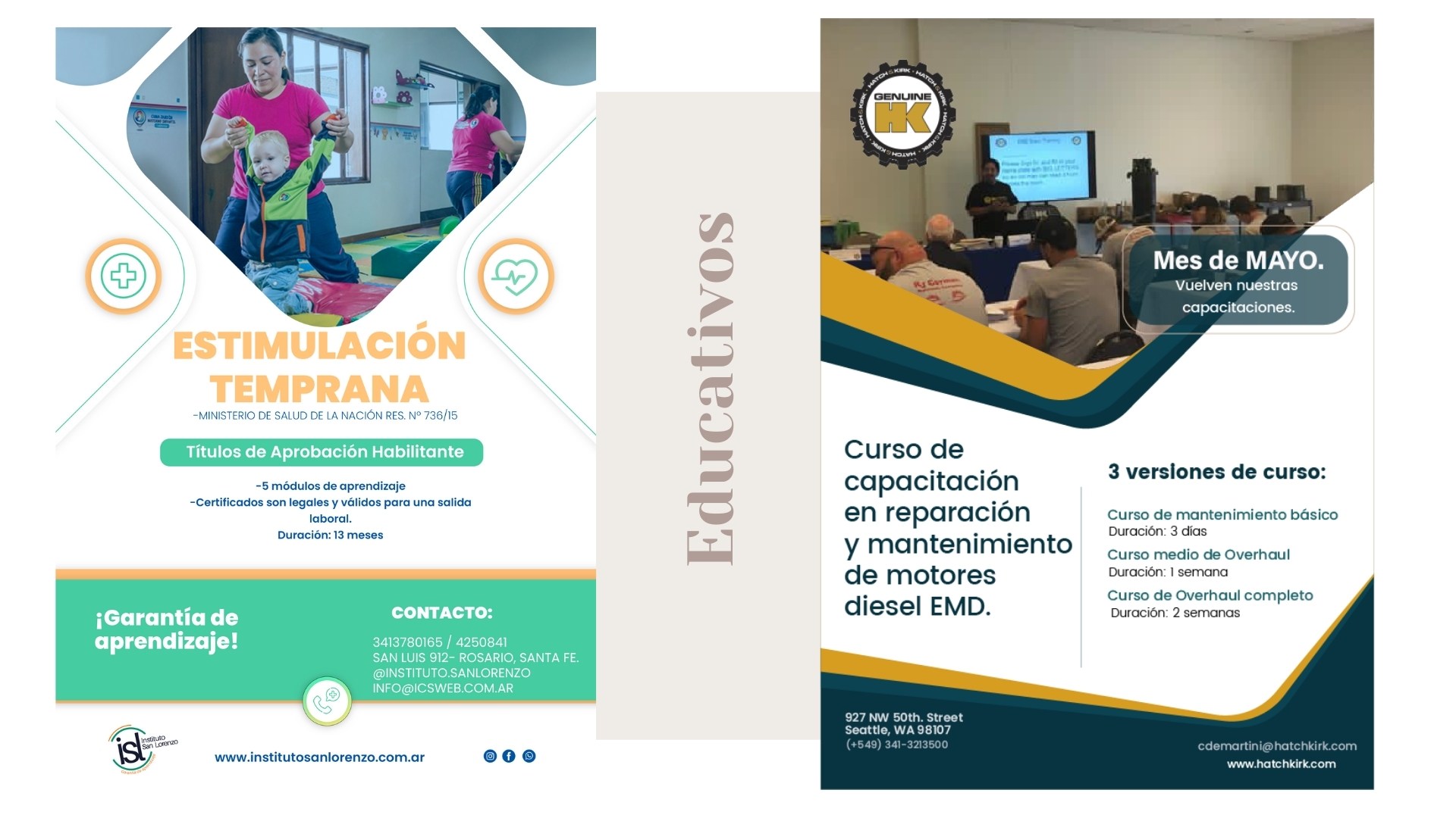Flyers ilustrado en educación